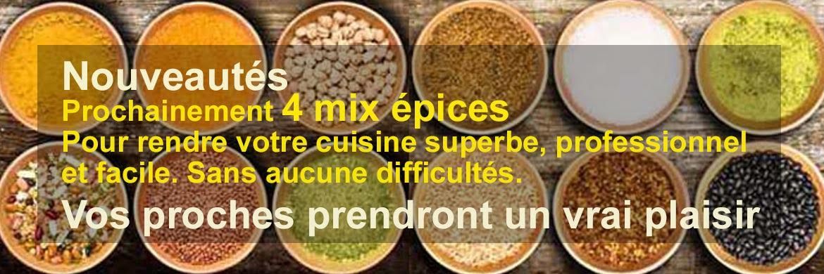 4 mix épices: Mix épices – BBQ, viande, salade, poissons, biscuits, wok